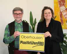 Bild: Dr. Wolfgang Doktor, Sprecher der Lokalen Agenda Oberhausen, und Sabine Lauxen.