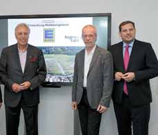 Bild: Erich Staake (Duisburger Hafen AG), Thomas Kerkenhoff (Edeka Rhein-Ruhr) und OberbÃ¼rgermeister Daniel Schranz (v. li.) freuen sich Ã¼ber das 100-Millionen-Euro-Projekt.