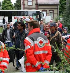 Bild: Ãœber 100 FlÃ¼chtlinge mussten kurzfristig untergebracht werden, weitere 150 werden in der nÃ¤chsten Woche erwartet. (Foto: Stadt Oberhausen)