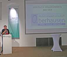 Bild: 					                    Die Beigeordnete Sabine Lauxen erÃ¶ffnete die Veranstaltung. (Foto: Stadt Oberhausen)					                    